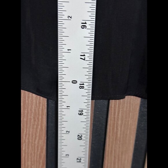 Moda International Black Camisole Small Womens Black Y2K Lace Trim Popover - Picture 4 of 5